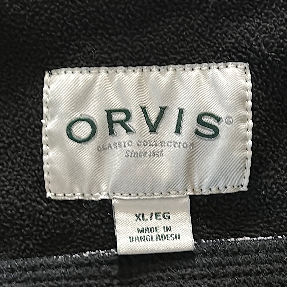 Orvis Cozy Black/White Plaid Cotton Button Up Jacket Coat **Size XL** 🧥🧥 - Picture 4 of 4